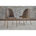 Modus Furniture Doheny Leather Upholstered Metal Leg Dining Chair in Boots and Brass 655450393938 MPMV63 Main Image