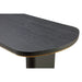 Modus Doheny Wood and Metal Oval Dining Table in Black and BrassImage 5