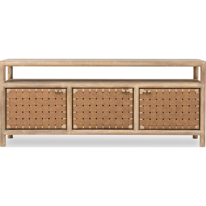 Modus Furniture Dorsey 72W Wvn Ent Cnsl  Grnl 655450490453 NSPV2672 Image 1