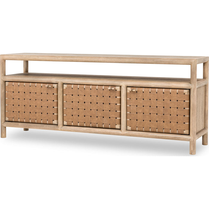 Modus Furniture Dorsey 72W Wvn Ent Cnsl  Grnl 655450490453 NSPV2672 Image 2