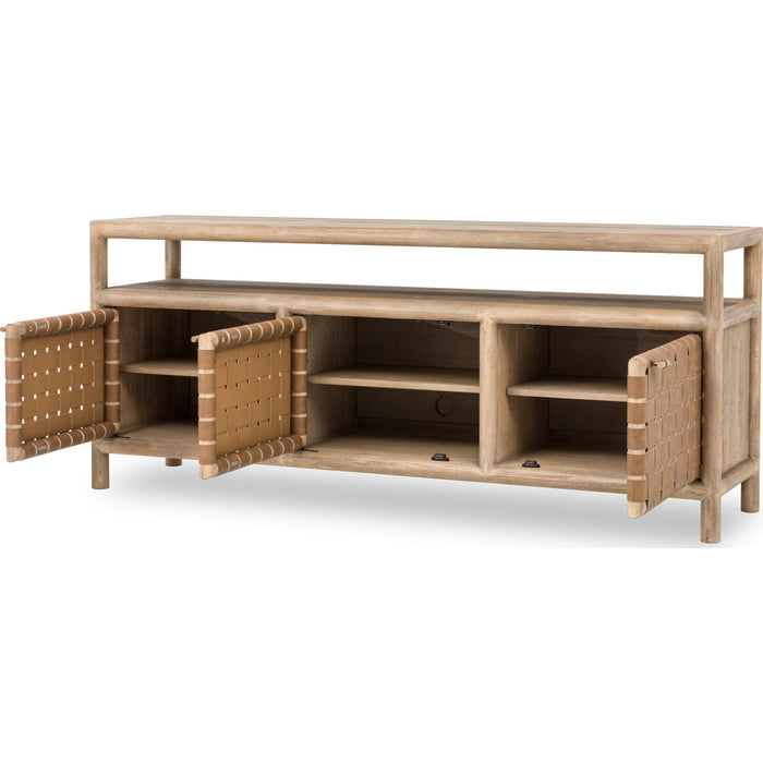 Modus Furniture Dorsey 72W Wvn Ent Cnsl  Grnl 655450490453 NSPV2672 Image 3