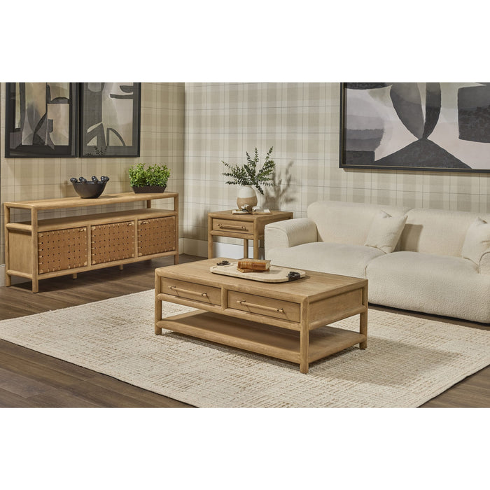 Modus Furniture Dorsey 72W Wvn Ent Cnsl  Grnl 655450490453 NSPV2672 Image 7