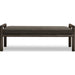 Modus Furniture Dorsey Boucle Upholstered Wooden Bench in Basalt Grey and Pumpernickel 655450430084 NSU588 Image 1