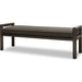 Modus Furniture Dorsey Boucle Upholstered Wooden Bench in Basalt Grey and Pumpernickel 655450430084 NSU588 Image 2