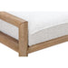 Modus Dorsey Boucle Upholstered Wooden Bench in Granola and Ricotta Image 4