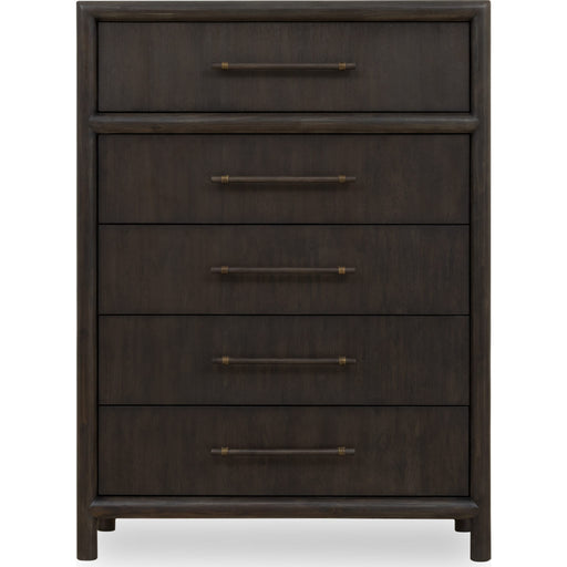 Modus Furniture Dorsey Five Drawer Chest in Basalt Grey 655450430077 NSU584 Image 1