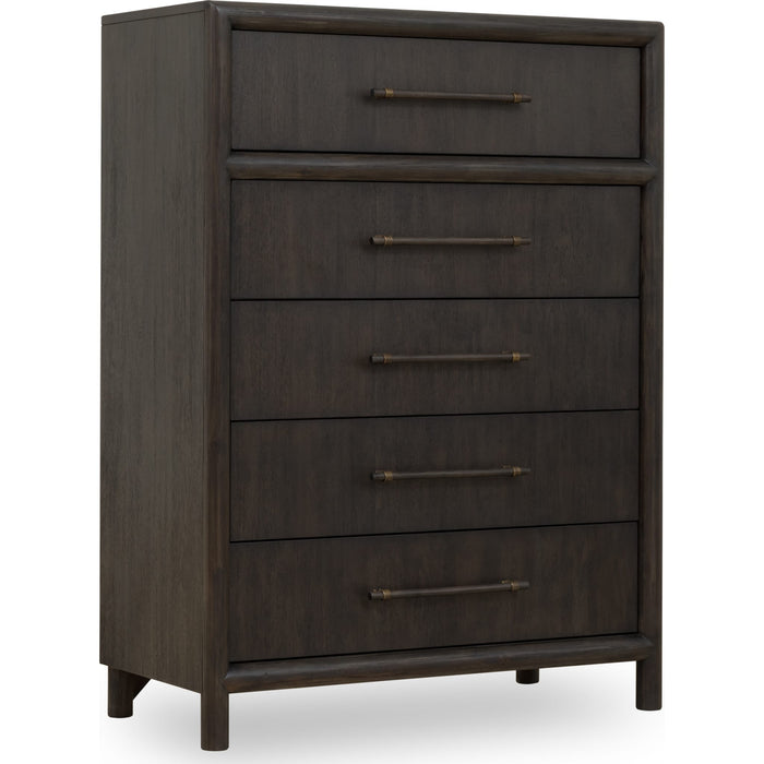 Modus Furniture Dorsey Five Drawer Chest in Basalt Grey 655450430077 NSU584 Image 2