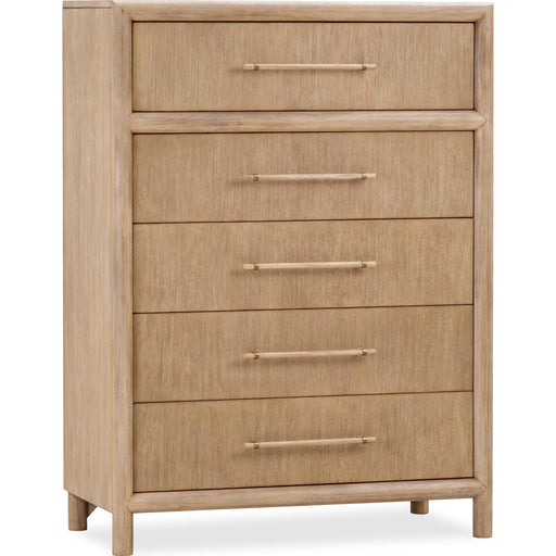Modus Furniture Dorsey Five Drawer Chest in Granola 655450421457 NSPV84 Image 2