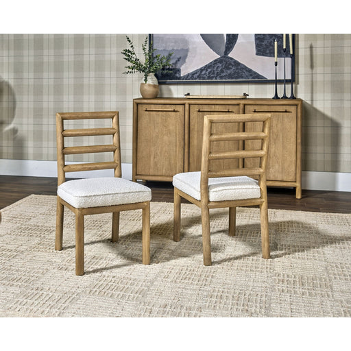 Modus Furniture Dorsey Ladder Back Dining Chair in Granola and Ricotta 655450490637 NSPV64 Main Image