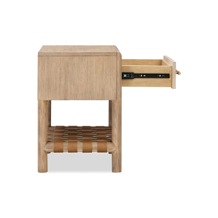 Modus Dorsey One Drawer USB-charging Nightstand in GranolaImage 5