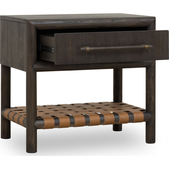 Modus Furniture Dorsey One Drawer USB charging Nightstand in Basalt Grey 655450430039 NSU581 Image 3
