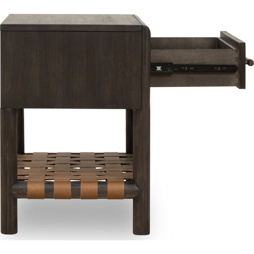 Modus Furniture Dorsey One Drawer USB charging Nightstand in Basalt Grey 655450430039 NSU581 Image 3