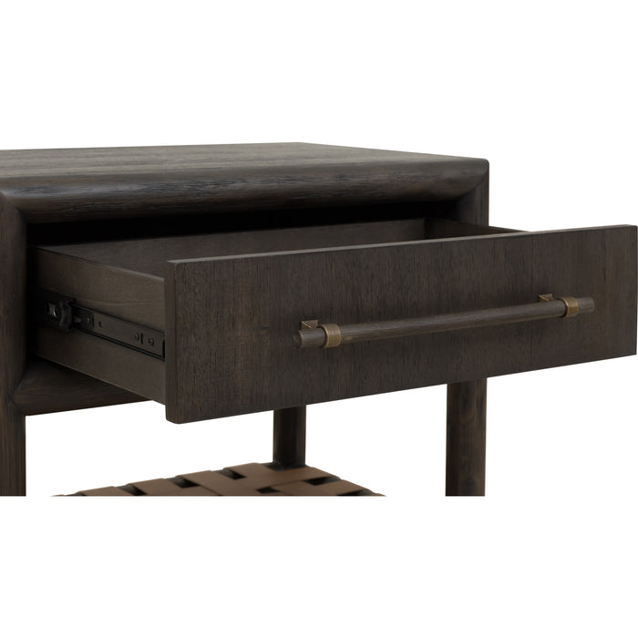 Modus Furniture Dorsey One Drawer USB charging Nightstand in Basalt Grey 655450430039 NSU581 Image 6