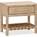 Modus Furniture Dorsey One Drawer USB charging Nightstand in Granola 655450421419 NSPV81 Image 1
