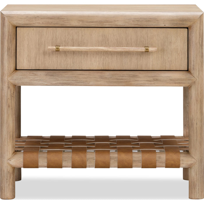 Modus Furniture Dorsey One Drawer USB charging Nightstand in Granola 655450421419 NSPV81 Image 3