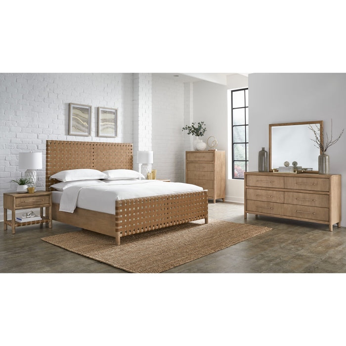 Modus Furniture Dorsey One Drawer USB charging Nightstand in Granola 655450421419 NSPV81 Image 7