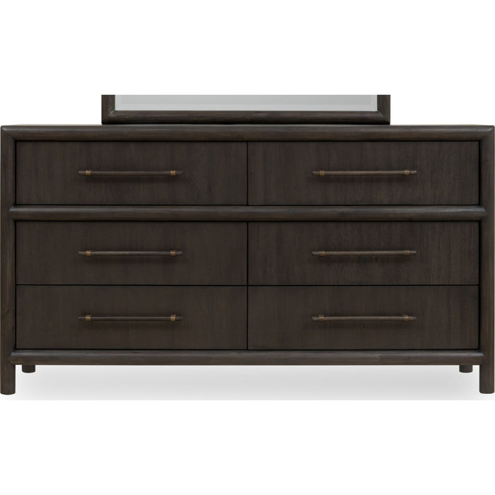 Modus Furniture Dorsey Six Drawer Dresser in Basalt Grey 655450430053 NSU582 Image 3