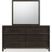 Modus Furniture Dorsey Six Drawer Dresser in Basalt Grey 655450430053 NSU582 Image 4