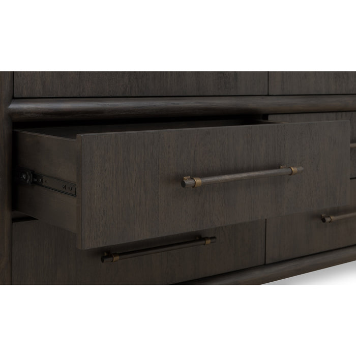 Modus Furniture Dorsey Six Drawer Dresser in Basalt Grey 655450430053 NSU582 Image 8