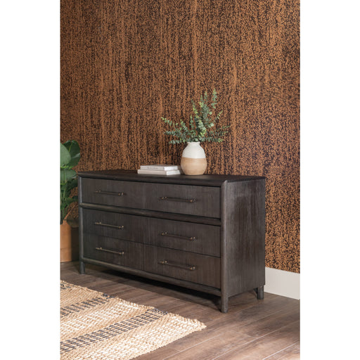 Modus Furniture Dorsey Six Drawer Dresser in Basalt Grey 655450430053 NSU582 Main Image
