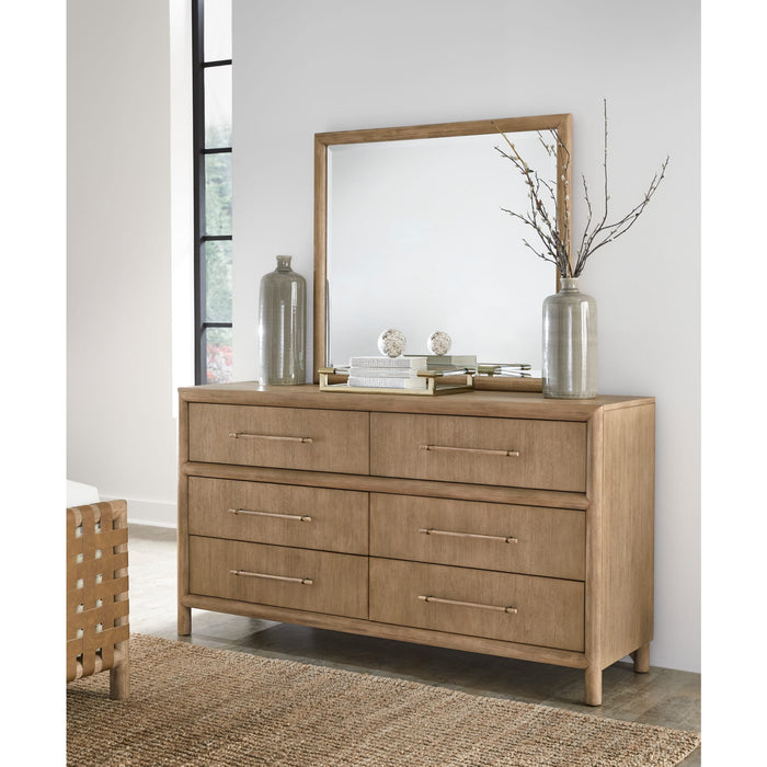 Modus Furniture Dorsey Six Drawer Dresser in Granola 655450421433 NSPV82 Image 1