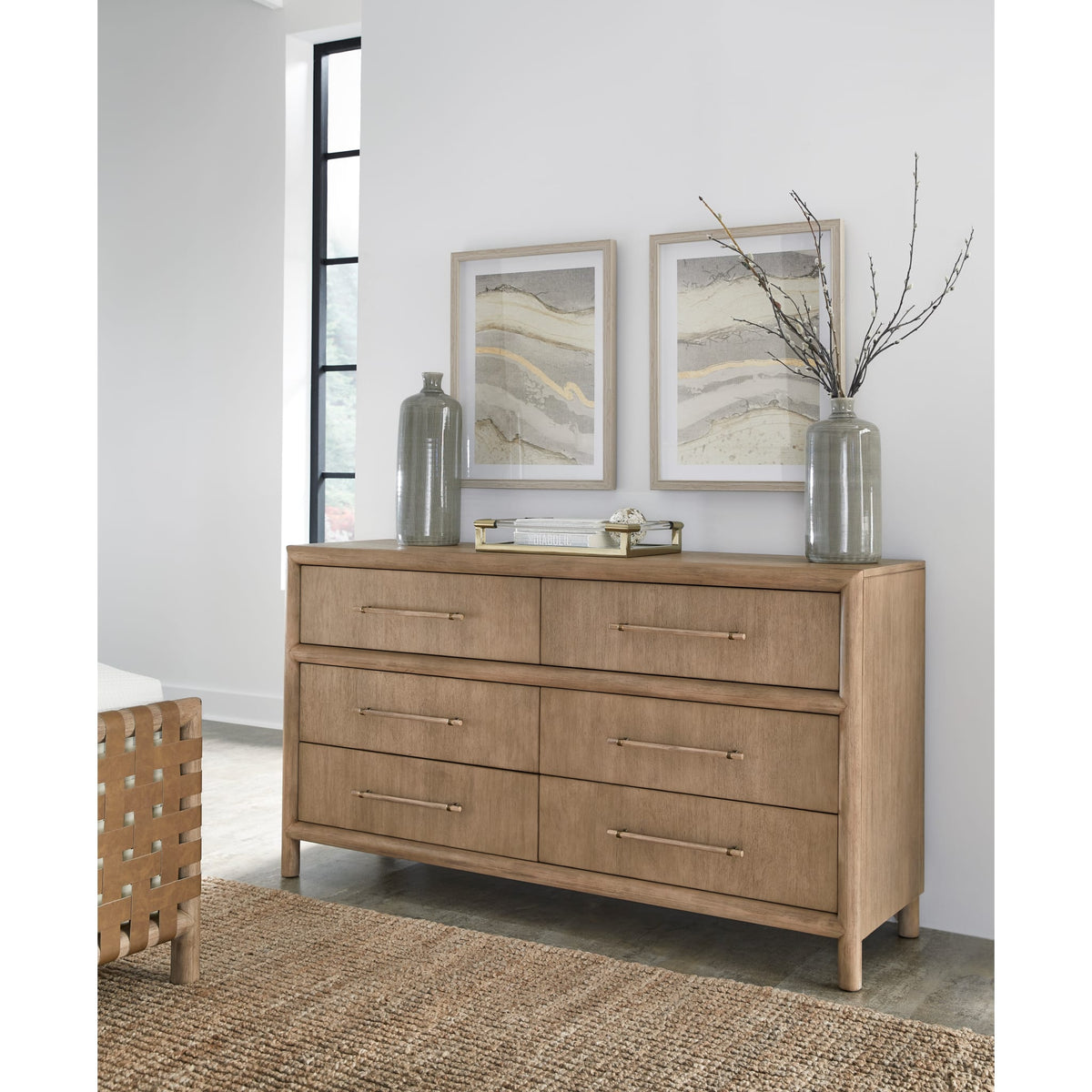 Dorsey Six Drawer Dresser in Granola Modus Furniture Dorsey Six Drawer Dresser in Granola Modus Furniture