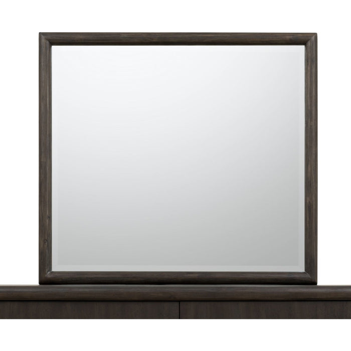 Modus Furniture Dorsey Solid Wood and Glass Mirror in Basalt Grey 655450430060 NSU583 Image 3
