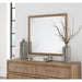 Modus Furniture Dorsey Solid Wood and Glass Mirror in Granola 655450421440 NSPV83 Main Image