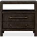 Modus Furniture Dorsey Two Drawer USB charging Nightstand in Basalt Grey 655450430046 NSU581B Image 1