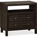 Modus Furniture Dorsey Two Drawer USB charging Nightstand in Basalt Grey 655450430046 NSU581B Image 2