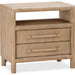 Modus Furniture Dorsey Two Drawer USB charging Nightstand in Granola 655450421426 NSPV81B Image 1