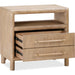 Modus Furniture Dorsey Two Drawer USB charging Nightstand in Granola 655450421426 NSPV81B Image 3