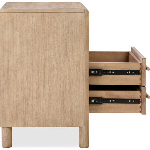 Modus Furniture Dorsey Two Drawer USB charging Nightstand in Granola 655450421426 NSPV81B Image 4