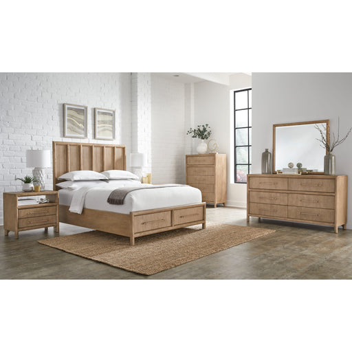 Modus Furniture Dorsey Two Drawer USB charging Nightstand in Granola 655450421426 NSPV81B Image 5