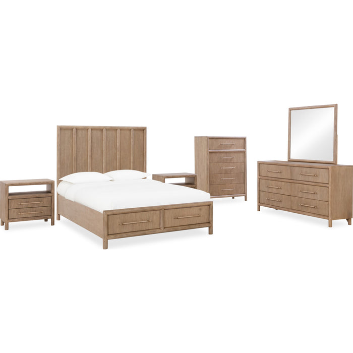 Modus Furniture Dorsey Two Drawer USB charging Nightstand in Granola 655450421426 NSPV81B Image 6