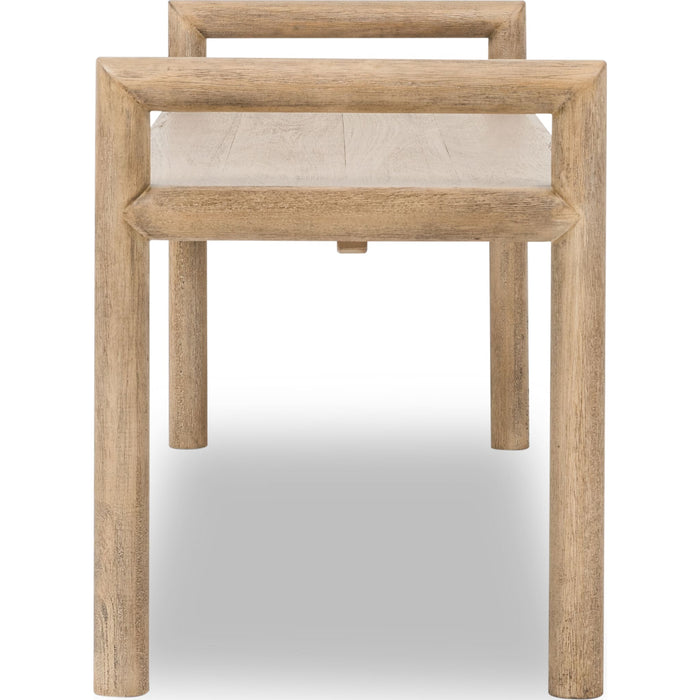 Modus Furniture Dorsey Wood Bench  Granola 655450490644 NSPV65 Image 3