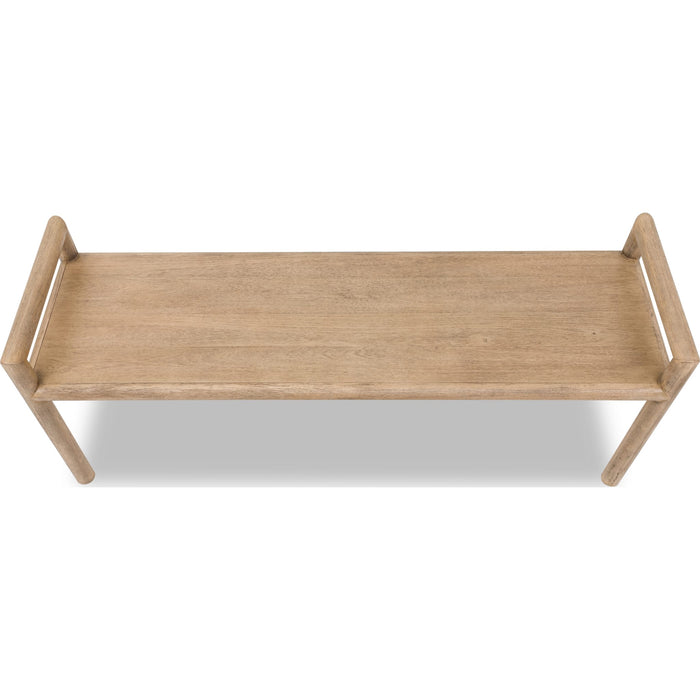Modus Furniture Dorsey Wood Bench  Granola 655450490644 NSPV65 Image 4
