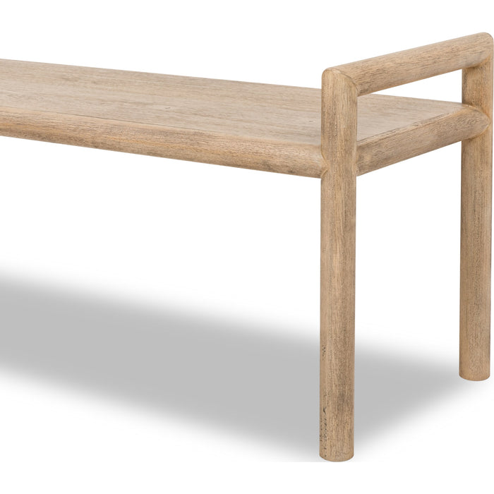 Modus Furniture Dorsey Wood Bench  Granola 655450490644 NSPV65 Image 6
