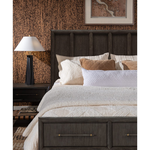 Modus Furniture Dorsey Wooden Two Drawer Storage Bed in Basalt Grey  NSU5J  Image 7