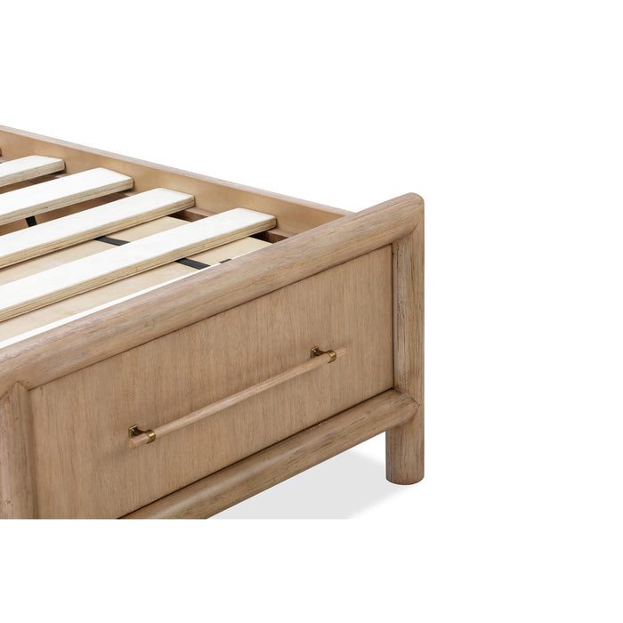 Modus Dorsey Wooden Two Drawer Storage Bed in Granola Image 12