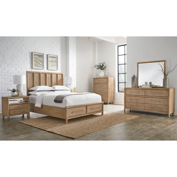 Modus Dorsey Wooden Two Drawer Storage Bed in Granola Image 13