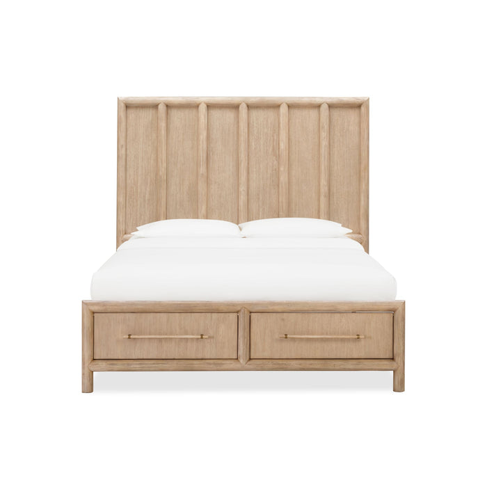 Modus Dorsey Wooden Two Drawer Storage Bed in Granola Image 4