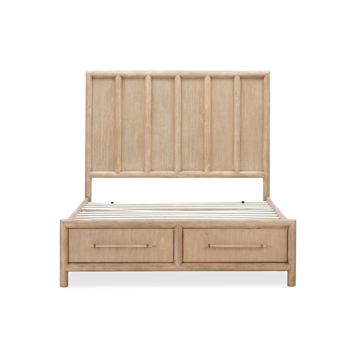Modus Dorsey Wooden Two Drawer Storage Bed in Granola Image 9