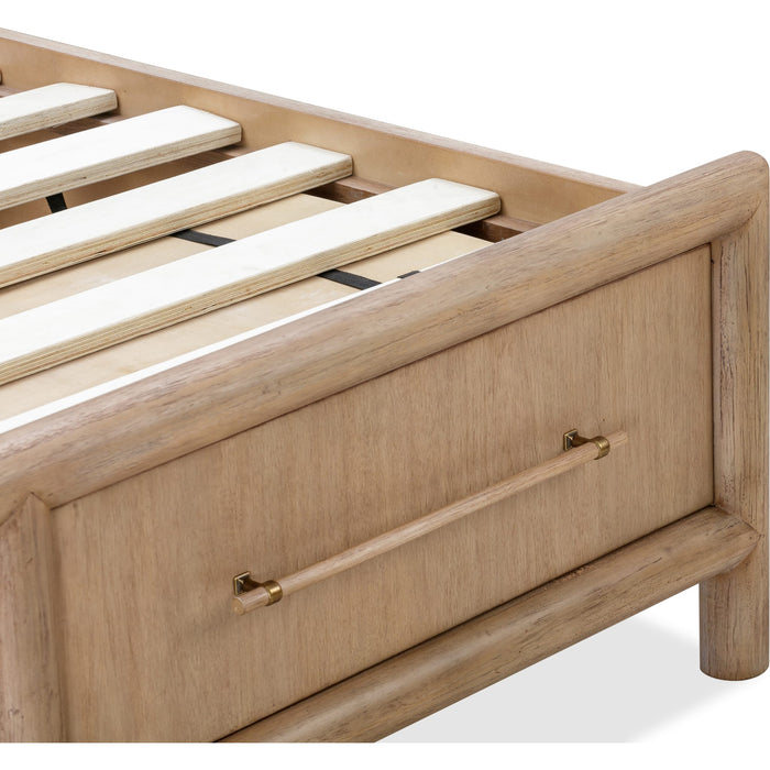 Modus Furniture Dorsey Wooden Two Drawer Storage Bed in Granola  NSPVJ  Image 12
