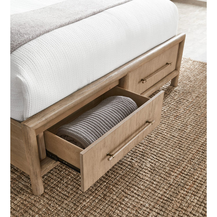 Modus Furniture Dorsey Wooden Two Drawer Storage Bed in Granola  NSPVJ  Image 2