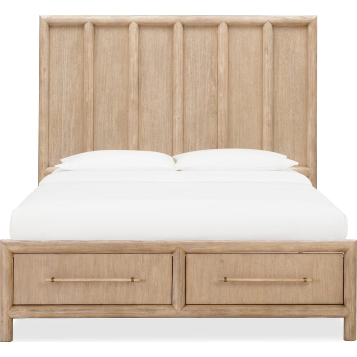 Modus Furniture Dorsey Wooden Two Drawer Storage Bed in Granola  NSPVJ  Image 4