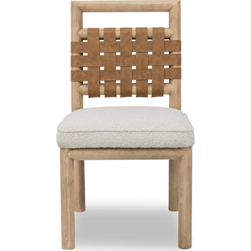 Modus Furniture Dorsey Woven Back Dining Chair in Granola and Ginger 655450490620 NSPV63 Image 1