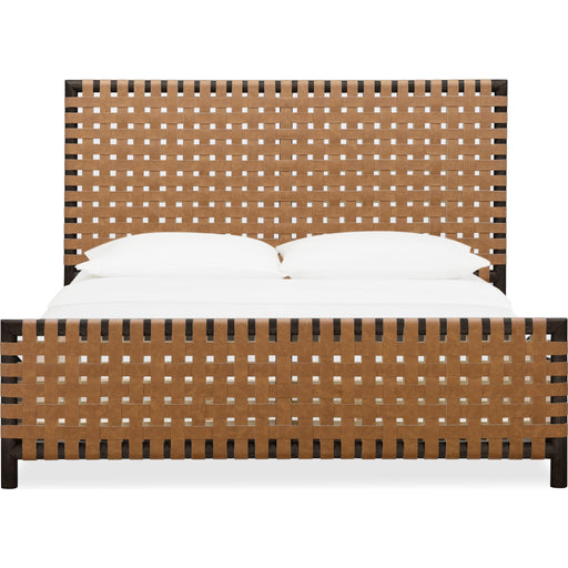Modus Furniture Dorsey Woven Panel Bed in Basalt Grey and Ginger  NSU5K  Image 2