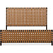 Modus Furniture Dorsey Woven Panel Bed in Basalt Grey and Ginger  NSU5K  Image 4