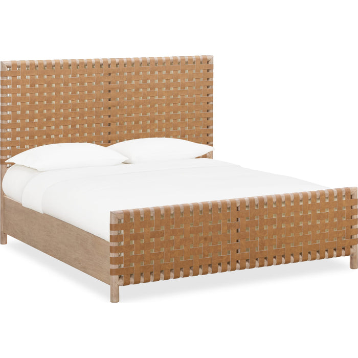 Modus Furniture Dorsey Woven Panel Bed in Granola and Ginger  NSPVK  Image 2